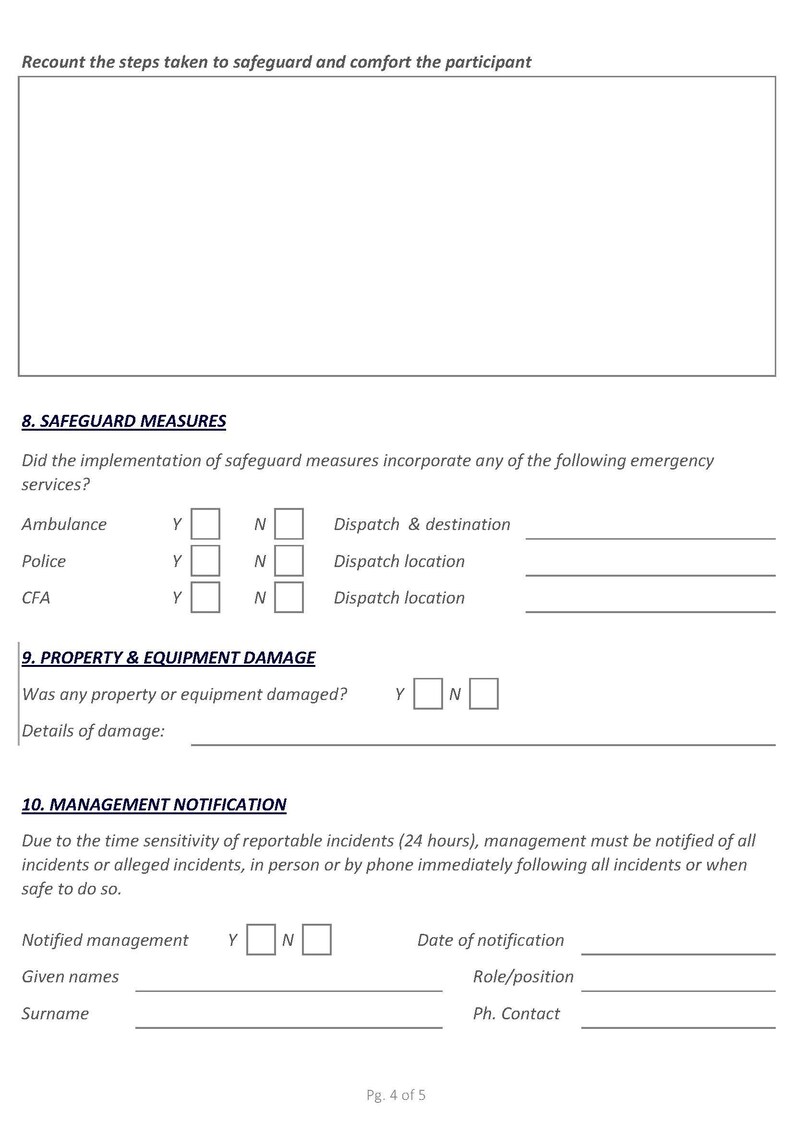 Disability Report Example Disability Service Incident Management Report Template - Etsy