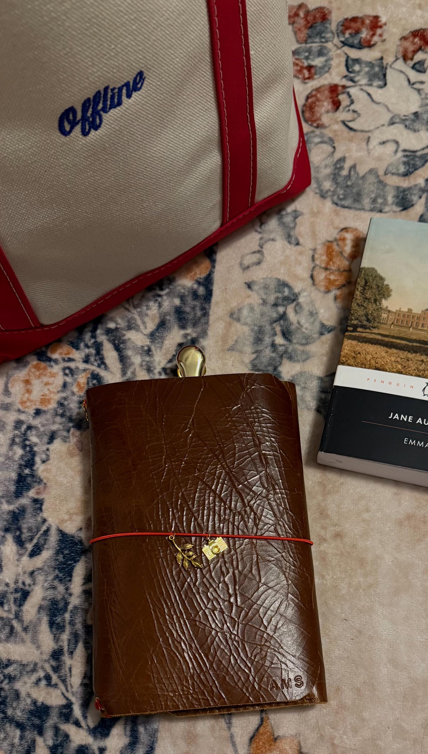 Personalized Custom Handmade A5 Leather-bound Notebook: Refillable ...