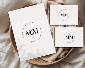 Invitation Suite Mockup | Stationary Mockup | Invitation Suite Mockup | Smart Object | Wedding Invite Mock Up | Wedding Stationery Mockup
