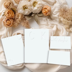 Wedding Invitation Suite Mockup | Suite Mockup | 5x3.5 Card Mockup | RSVP Card Mockup | Wedding Invitation Mockup | Wedding Suite Mockup