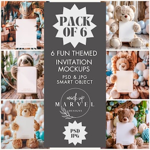 Einladung Mockup Bundle Baby Shower einladen Mockup Party Mockup Geburtstagseinladung Mockup Karte Mockup Baby Geburtstag Bundle Mockup 5x7 Karte