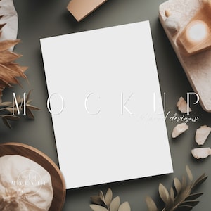 Simple Invitation Mockup | Invitation Mockup | Smart Object Mockup | Wedding Invitation Mockup | 5x7 Card Mockup | Wedding Card Mockup