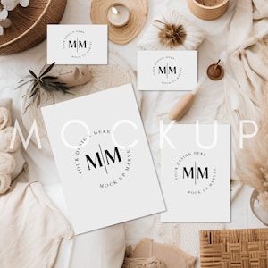Wedding Invitation Suite Mockup | RSVP Card Mockup | 5x7 Card Mockup | Invitation Suite Mockup | Boho Invitation Mockup | Suite Mockup