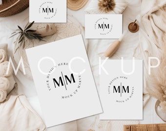 Hochzeitseinladung Set Mockup | Antwortkarten Mockup | 13x18 Karte Mockup | Einladungs-Mockup | Boho Einladung Mockup | Anzug Mockup