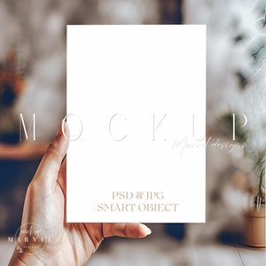 Einladung Mockup | 5X7 Karte MockUp | Smart Psd | Hochzeit einladen Mockup | Geburtstagskarte Mockup | Babyparty Mockup | Leere Karte Mockup