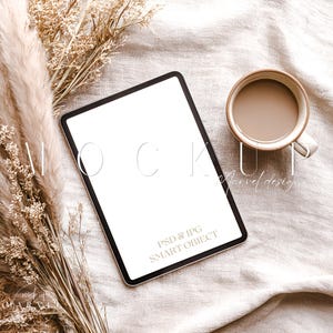Planner Mockup, Digital Planner Mockup, Table Mockup, Website Mockup, Journal Mockup, Device Mockup for creators, Aesthetic Device Planner