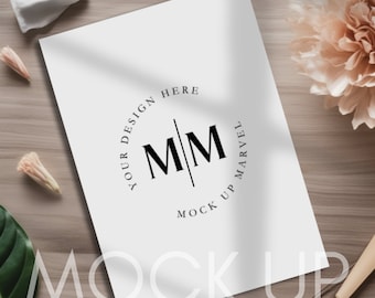 Birthday Invitation Mockup | Smart Object Mockup | Minimalist Mockup | Birthday Invitation 5x7" Mockup | Baby Shower Mockup