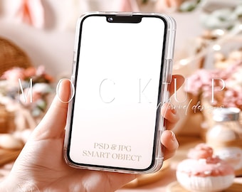 Electronic Invitation Mockup Baby Shower Invite Mockup Mobile Phone Mockup Iphone Screen Mockup Social Media Phone Mockup Smartphone Mockup