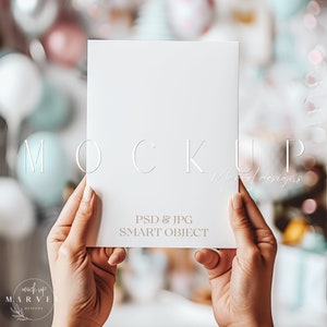 Geburtstagskarte Mockup | Mädchen-Geburtstags-Party Einladung Mockup | 13x18 Karte Mockup | Babyparty Mockup | 5X7 Geburtstagseinladung Mockup