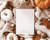 Halloween Invitation Mockup | Spooky Invite Mockup | Fall Stationary Mockup | Pumpkin Mock | Halloween Mock Up | Invitation Card Mockup