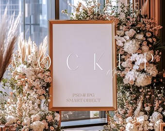 Welcome Sign Mockup, Wedding Sign Mockup, Baby Shower Mockup, Easel Sign Mockup, Boho Wedding Mockup, Event Sign Mockup