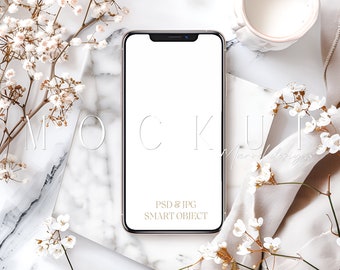 Iphone Screen Mockup | Presentations Mockup | Bridal Shower Mockup | Digital Invite | Baby Shower E-Invite Mockup | Iphone Mock Up