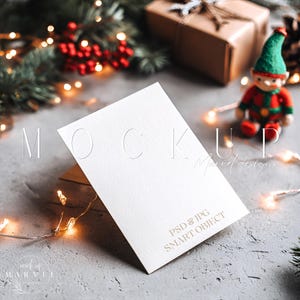 Mockup Christmas Invite Mockup, Christmas Greeting Card Winter Invitation Mockup Holiday Mockup Card, Christmas Card Mockup, 5x7 Card Mockup