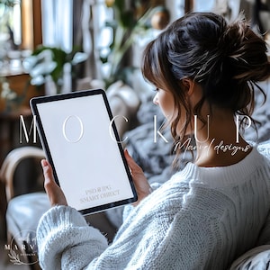 Mockup for a Digital Planner Ipad, Digital Planner Mockup, White Ipad Mockup, Aesthetic Planner Mockup, A5 Planner Mockup, Realistic