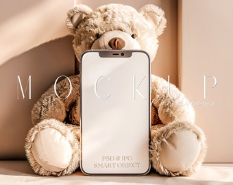 Smartphone Mockup Electronic Invitation Mockup Baby Shower Invite Mockup Mobile Phone Mockup Iphone Screen Mockup Social Media Phone Mockup