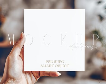 スクエアカード モックアップ | グリーティングカード モックアップ | 子供用カード モックアップ | 6X6 ブランクカード モックアップ | 招待状モックアップ | ブックマーク モックアップ