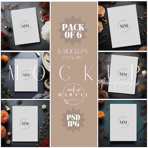 Simple Invitation Mockup | Party Invite Mockup | Smart Object Mockup | 5x7 Invitation Mockup | Invitation Mockup Set | 5X7 Card Mockup