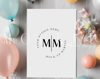 Einladung Mockup | Geburtstag einladen Mockup | Party einladen Mockup | Geburtstag 13x18 Mockup | Baby Shower Einladung Mockup | Geburtstag Mockup
