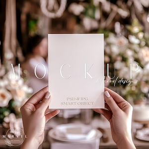Brautparty Einladung Mockup, Elegantes 5x7 Kartendesign, Hochzeit Invite Vorlage, Digital Download Mockup