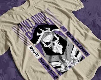 Ainz Ooal Gown Anime T-shirt Unisex, Overlord Anime T-shirt, Anime T-shirt, Anime Lover T-shirt, Grafisk Anime T-shirt, Manga T-shirt, Japanska T-shirts