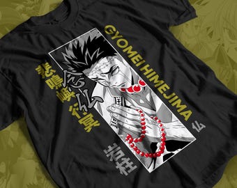 Anime-t-shirt unisex, demon anime manga-tröja, anime-tröja, anime-älskare-tröja, grafisk anime-tröja, manga-tröja, japansk