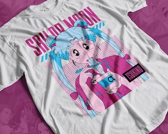 90-tals anime-t-shirt unisex, anime manga-tröja, anime-tröja, animeälskare-tröja, grafisk anime-tröja, manga-tröja, japanska t-shirts