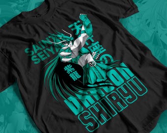 Shiryu Anime T-shirt Unisex, Saint Seiya Anime Manga Shirt, Anime Shirt, Anime Lover Shirt, Graphic Anime Tee, Manga Shirt, Japanese Shirt