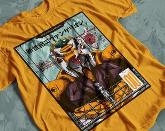Evangelion EVA 00 Anime T-shirt Unisex, Anime Manga T-shirt, Anime T-shirt, Anime Lover T-shirt, Grafisk Anime T-shirt, Manga T-shirt, Japanska T-shirts