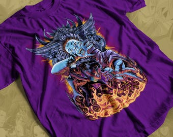 Kung av förbannelser Anime T-shirt, Anime Manga T-shirt, Anime T-shirt, Anime Lover T-shirt, Grafisk Anime T-shirt, Manga T-shirt, Japanska T-shirts