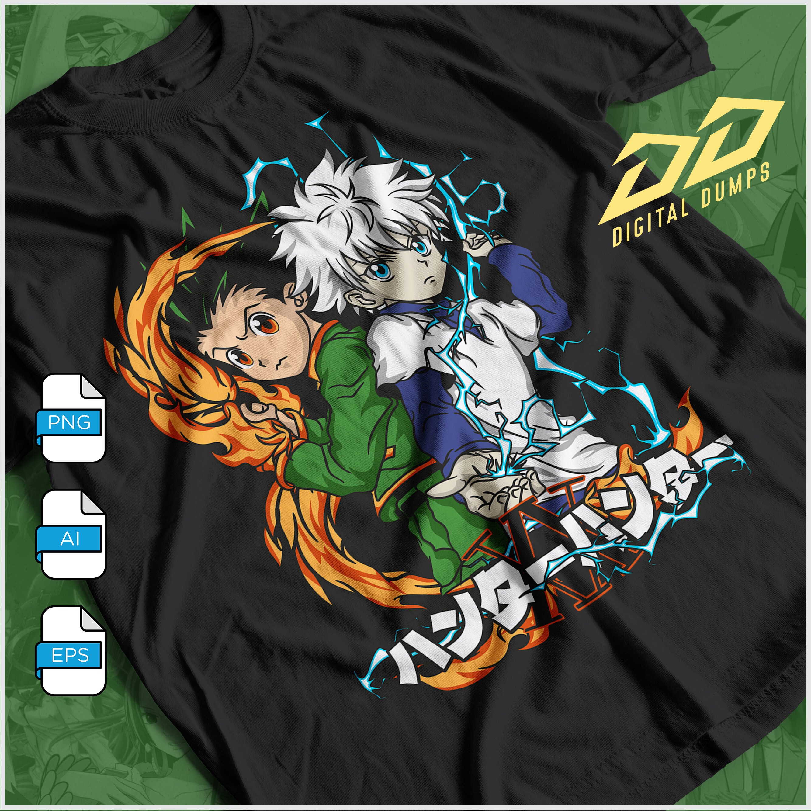 Hunter X Hunter Men's and Big Men's Short Sleeve Graphic Tee 