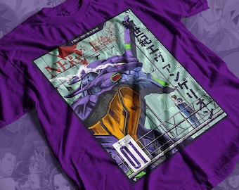 Evangelion EVA 01 Anime T-shirt Unisex, Anime Manga T-shirt, Anime T-shirt, Anime Lovers T-shirt, Grafisk Anime T-shirt, Manga T-shirt, Japansk