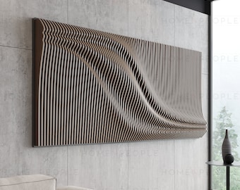 Parametric Wall Art A-7 / CNC files for cutting / Wooden Large Wall Decor