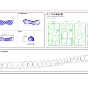 Parametric Bench A-9 / CNC Files for Cutting / Wooden Abstract Sculpture Seat for Lobby / Office Bench / Waiting Area / Nursery Classroom zdjęcie 10