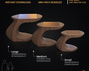Parametric Coffee Table A-5 | Intermediate CNC woodworking kit