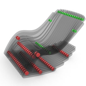 Parametric Rocking Chair A-1 / Cnc Files for Cutting / Confortable Relax Seat / Wooden Resting Armchair / Cnc Laser Cut zdjęcie 8