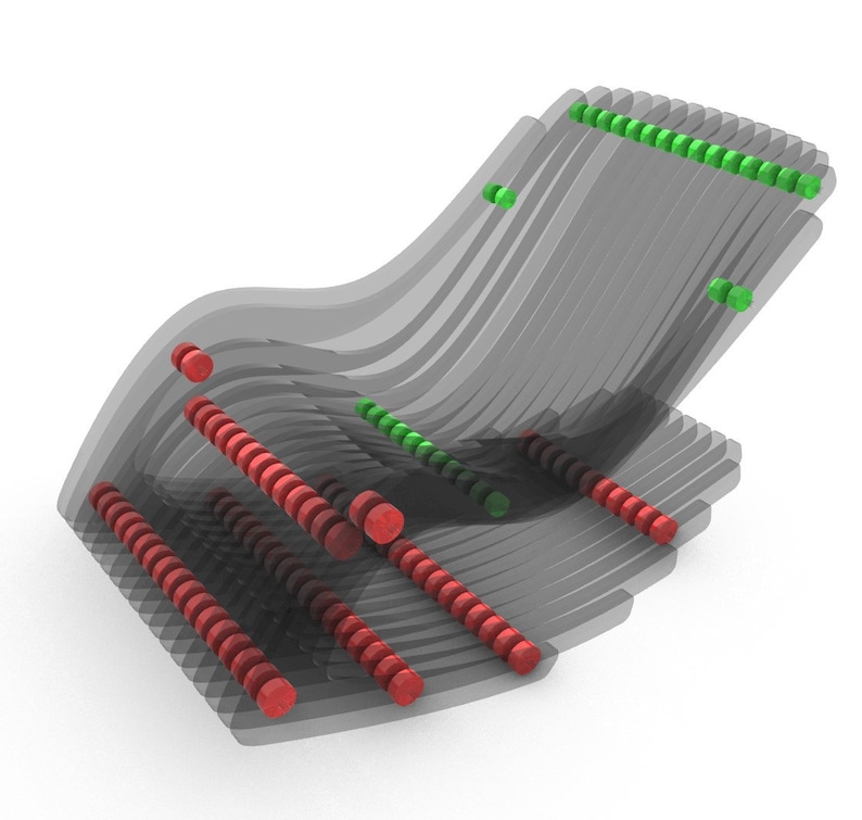 Parametric Rocking Chair A-1 / Cnc Files for Cutting / Confortable Relax Seat / Wooden Resting Armchair / Cnc Laser Cut zdjęcie 8