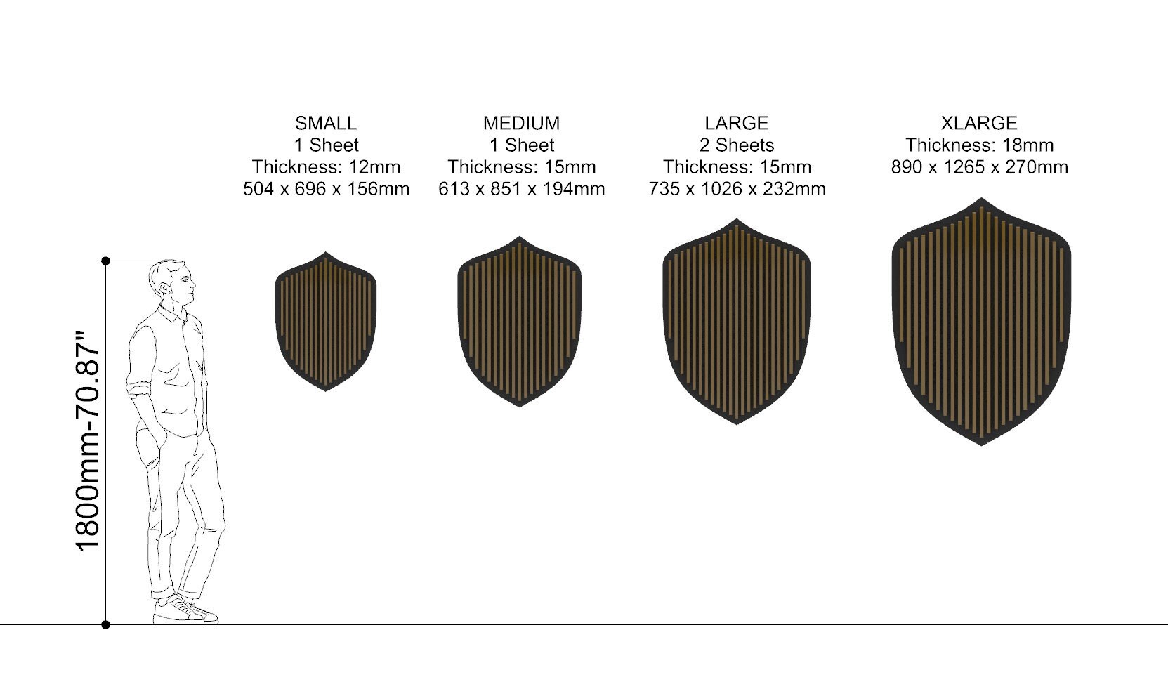 Parametric Shield Parametric Wall Art C-1 / Cnc Files for Cutting / High-quality Laser ...