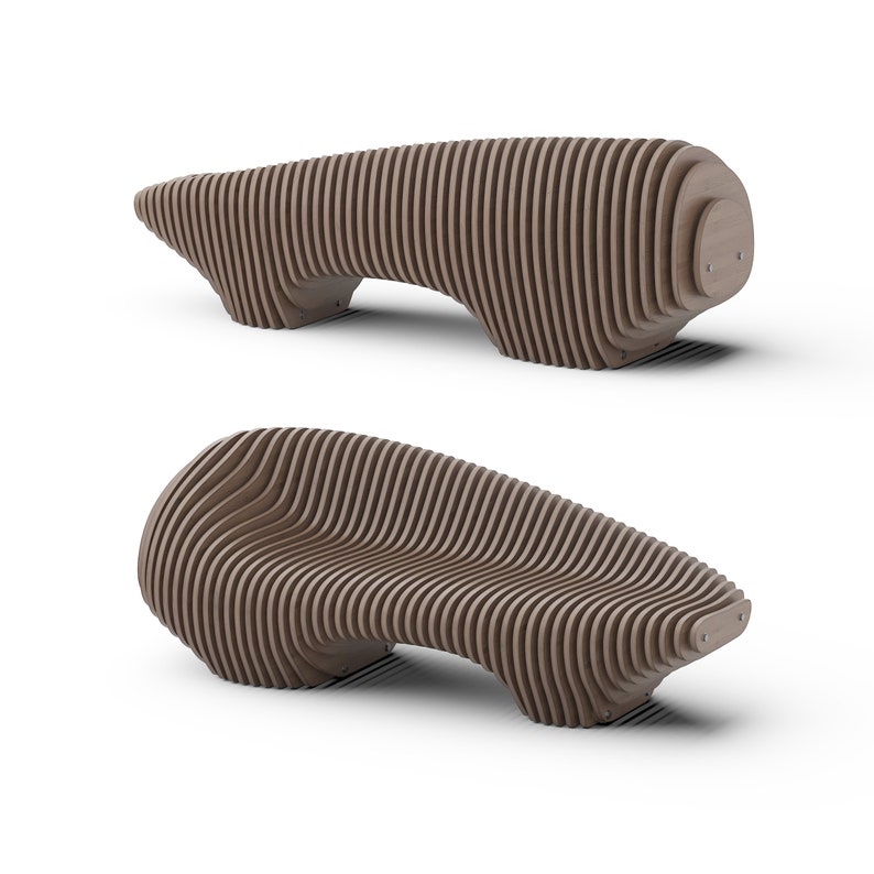 Parametric Sofa A-1 / Wooden Seat / CNC files for cutting zdjęcie 9