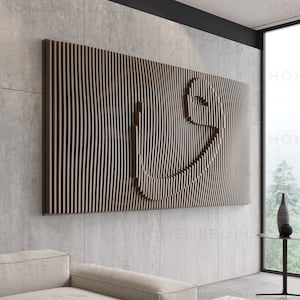 Parametric Wall Art D-1 / CNC files for cutting / Wooden Islamic Large Wall Decor  / Vav Relief