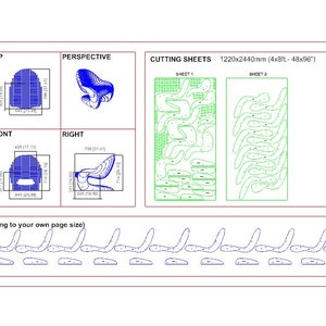 Parametric Armchair A-3 / CNC files for cutting / Bean Wooden Seat / Office Wooden Chair zdjęcie 7