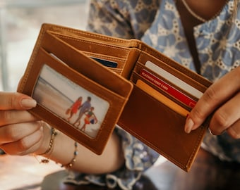 Personalized Wallet,Mens Wallet,Engraved Wallet,Groomsmen Wallet,Leather Wallet,Custom Wallet,Boyfriend Gift for Men,Father Day Gift for Him