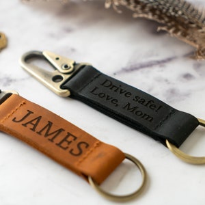 Personalized Leather Keychain, Customized Keychain, Custom Leather Key chain, coordinates key chain longitude latitude keychain, Best Gift