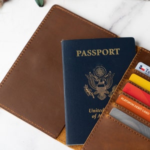 Best Christmas gift for couple, Passport cover personalized, Passport wallet ,Leather passport holder, Passport holder personalized