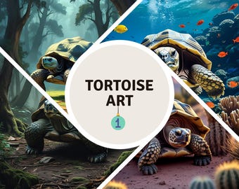 20 Tortoise Images Bundle | Turtle PNG Set | Digital Download for Crafts, Stickers & Wall Art