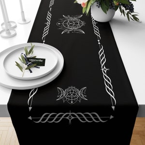 Triple Moon Decorative Table Runner