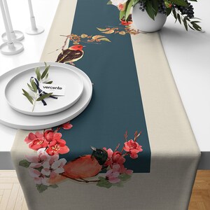 Spring Flowers Decorative Table Runner