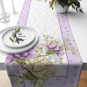 Spring Flowers Decorative Table Runner