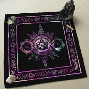 Triple Moon Decorative Altar Cloth