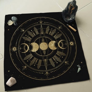 Moon Phases Decorative Altar Cloth