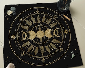 Moon Phases Decorative Altar Cloth